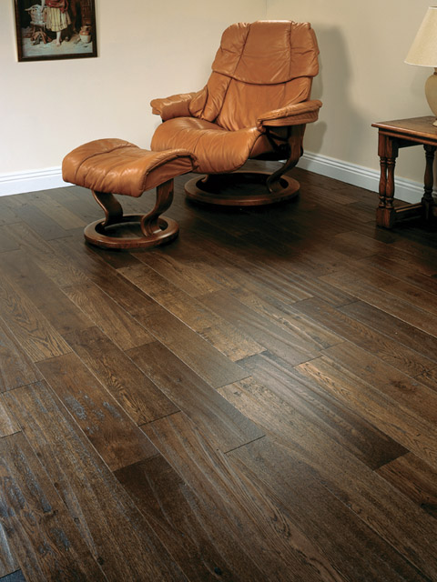 York Oak Antique Handscraped Lacquered Plank