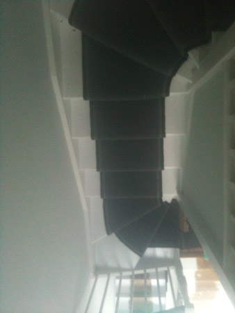 black stair runner carpet 2