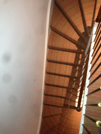 multicoloured carpet stairs 4