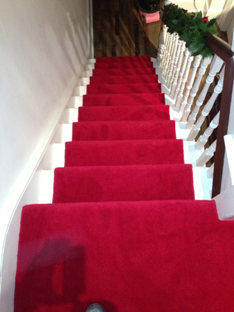 red carpet runner down stairs 2