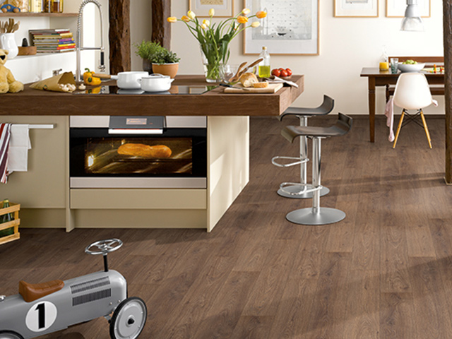 Egger H2713 Bourbon Oak Dark Wood Flooring - Laminate Flooring - Wood Flooring