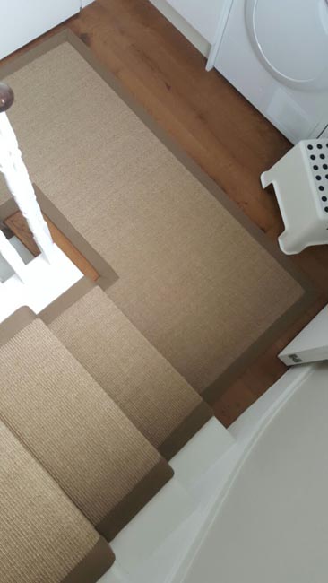 Westex Flooring Natural Loop Collection Cable Corn carpet installation in_10