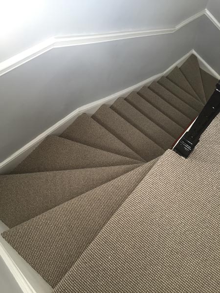 Fibre Carpets Sisal Boucle Cumin installation_4