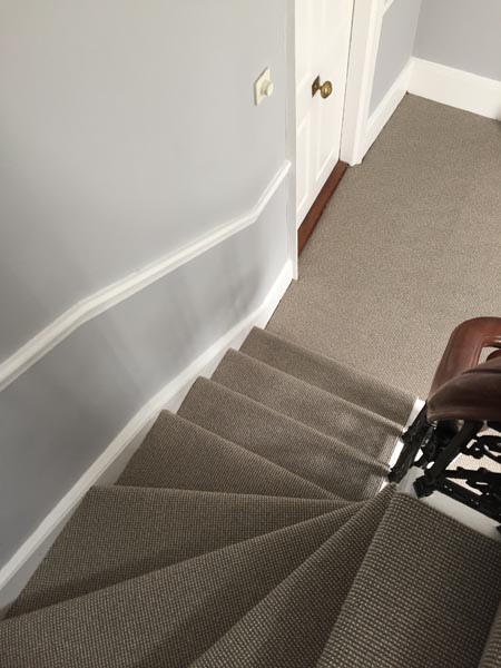 Fibre Carpets Sisal Boucle Cumin installation_5