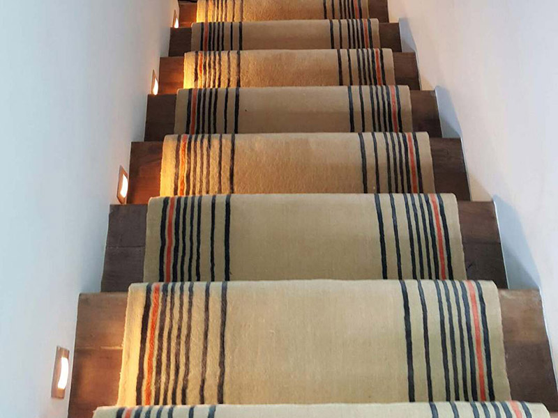 Beige Carpet Runner With Some Stripes - Carpet - Residential