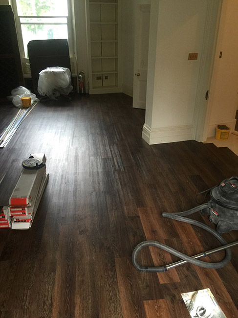 Amtico Signature Stucco Opaline Installation in Camden, Luxury Vinyl Tile (LVT) Flooring, Home