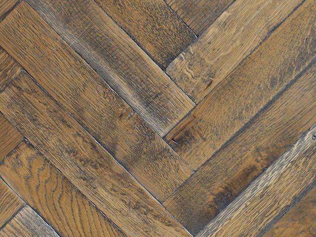 Rover's Flooring Special Design Floors - Distressed Refinished Blocks - Vinyl Flooring