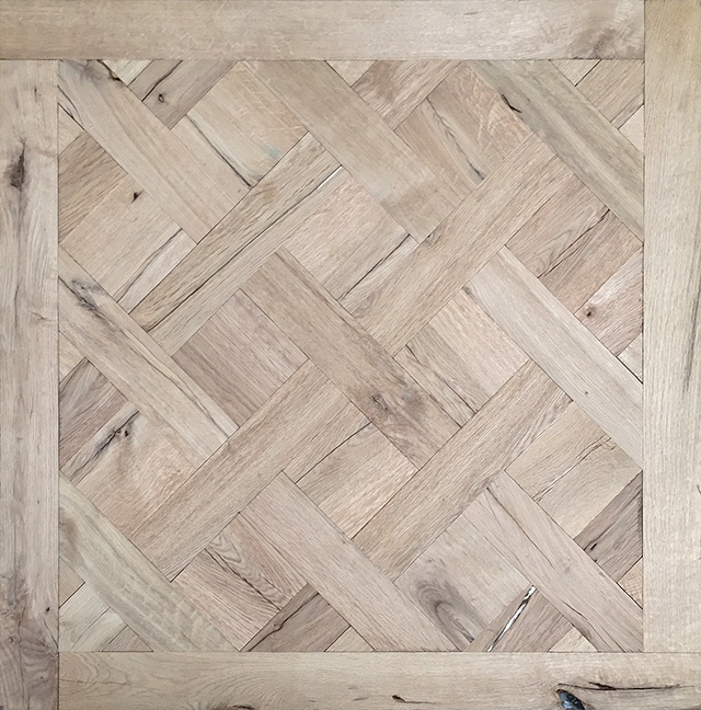 Rover's Flooring - Special Design Floors - Ripped Oak Versailles panel 2 detailed