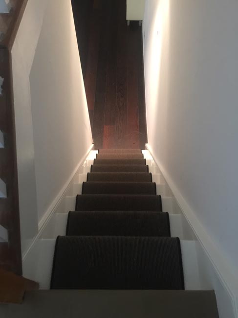 Cavalier carpets owlet screech installation fuchs stairs in Kensington