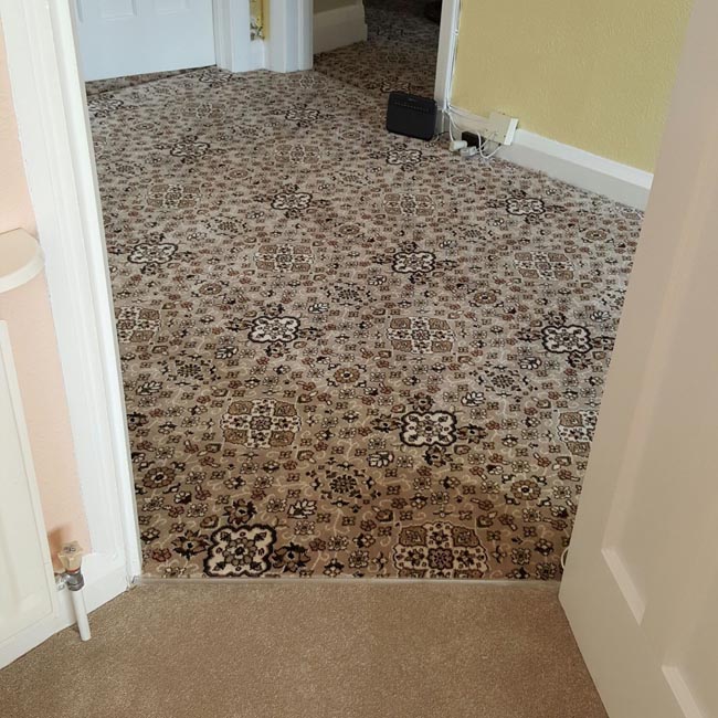 Crucial trading weather watching dawn light carpet installation in Hackney