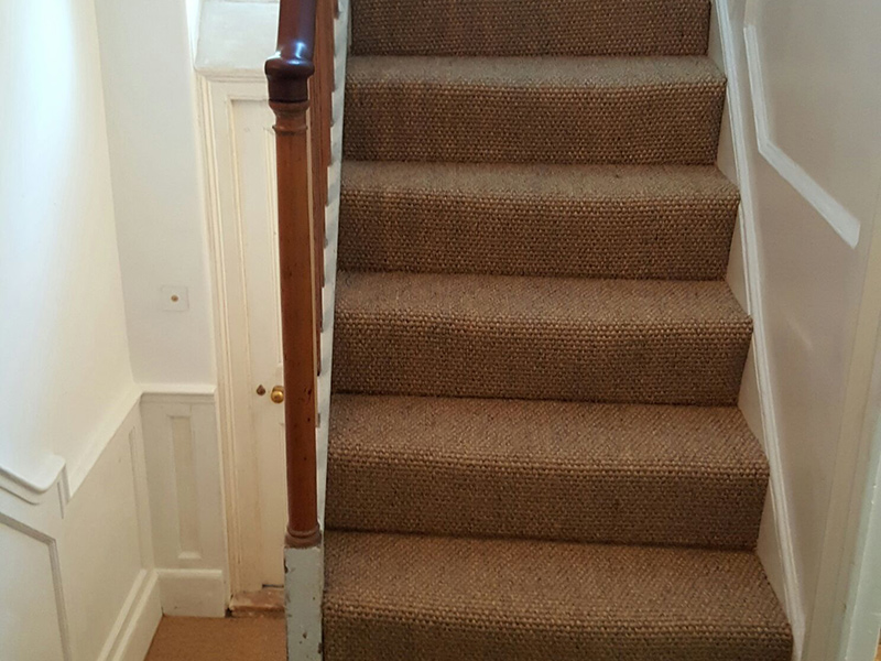 Crucial trading weather watching dawn light carpet installation in Hackney