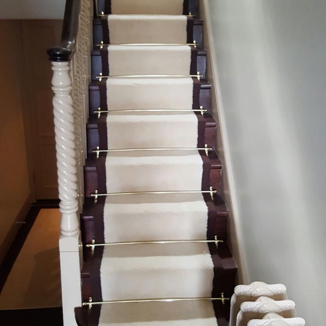 portfolio carpets white stairs black broder runner 14