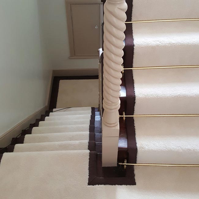 portfolio carpets white stairs black broder runner 20
