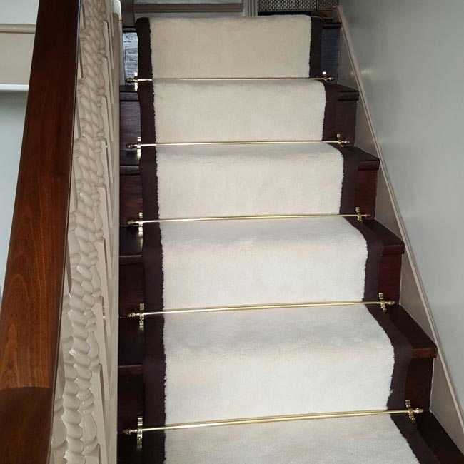 portfolio carpets white stairs black broder runner 21