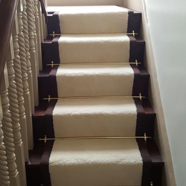 portfolio carpets white stairs black broder runner 22