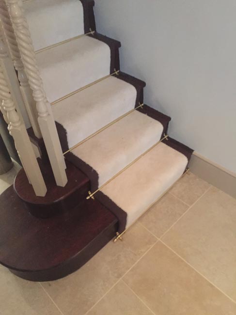 portfolio carpets white stairs black broder runner 25