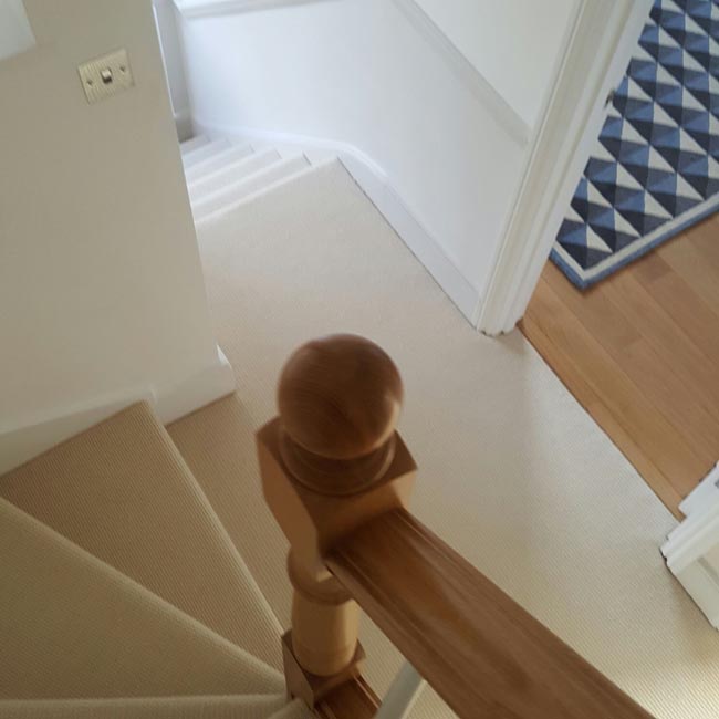portfolio carpets white stairs silver stairrods 07
