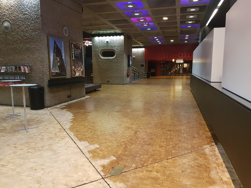 Barbican - Atrium, Bona, Floor Sanding & Sealing, Hospitality