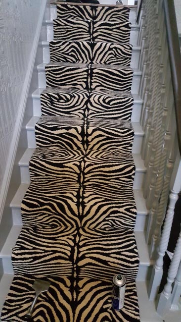 portfolio carpets black and white stair runner 02
