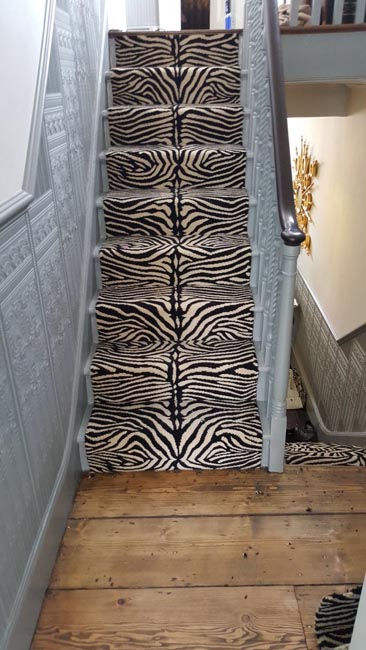 portfolio carpets black and white stair runner 03