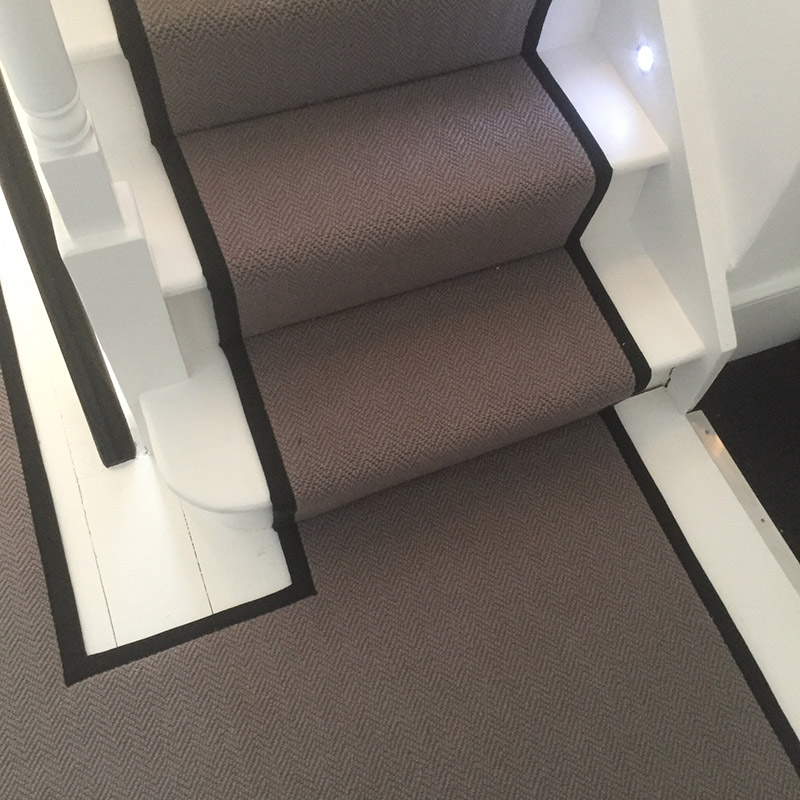 Grey Stair Runner With Black Binding On The Sides 20170805_120623000_iOS5