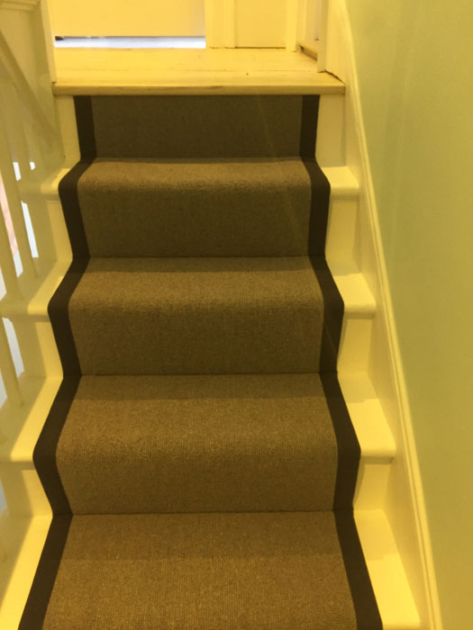 portfolio grey stair runner with black border 130917 03