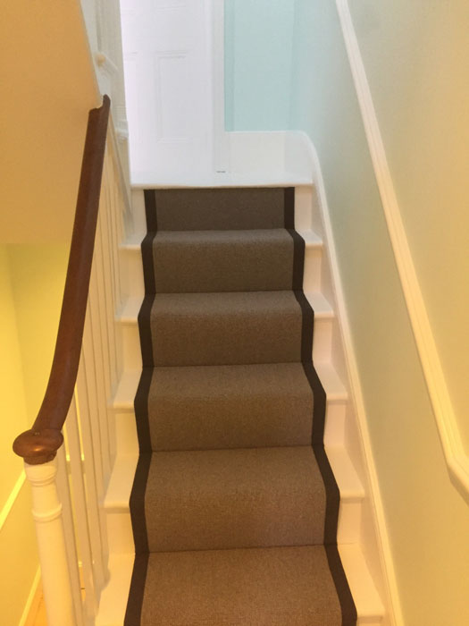 portfolio grey stair runner with black border 130917 04