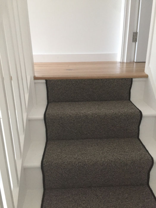 portfolio grey stair runner with black whipping 07
