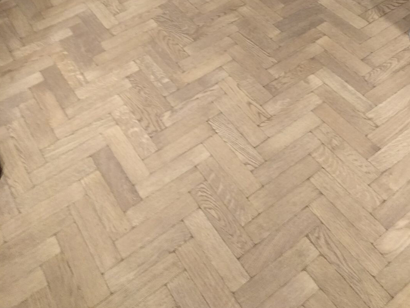 Wood Herringbone Installation in Chiswick, Home
