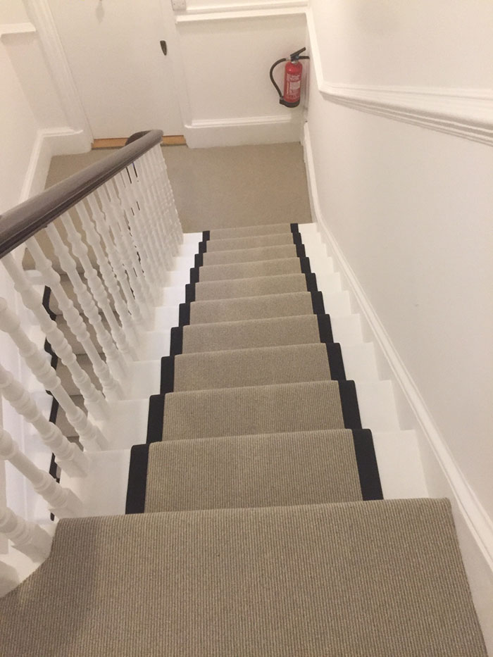 PORTFOLIO - LIGHTER CARPET ON STAIRS WITH BLACK BINDING (13)