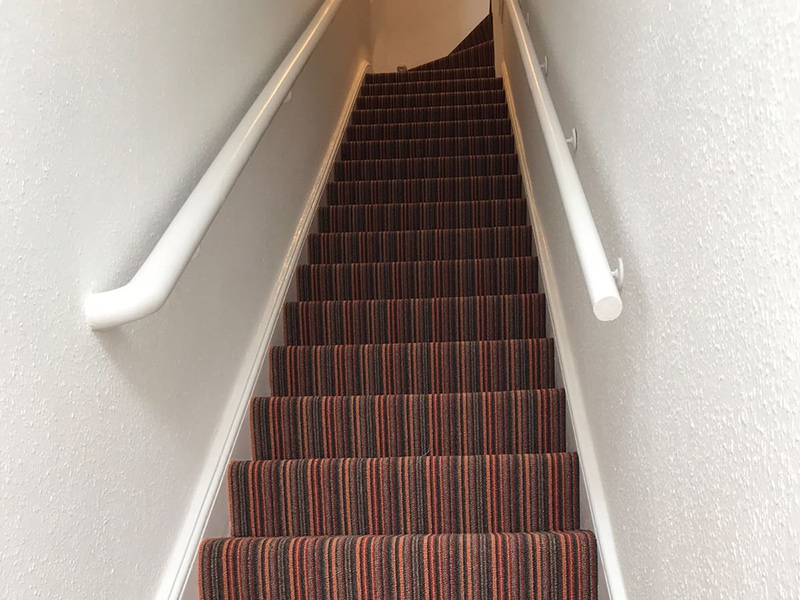 Florco Stripe Carpet Fitted in Chelsea Residence, Home