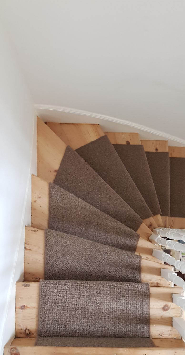portfolio carpets BROWN CARPET RUNNER TO STAIRS (1)