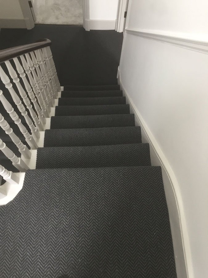 portfolio carpets grey-sisal-carpet-installation-finchley (1)
