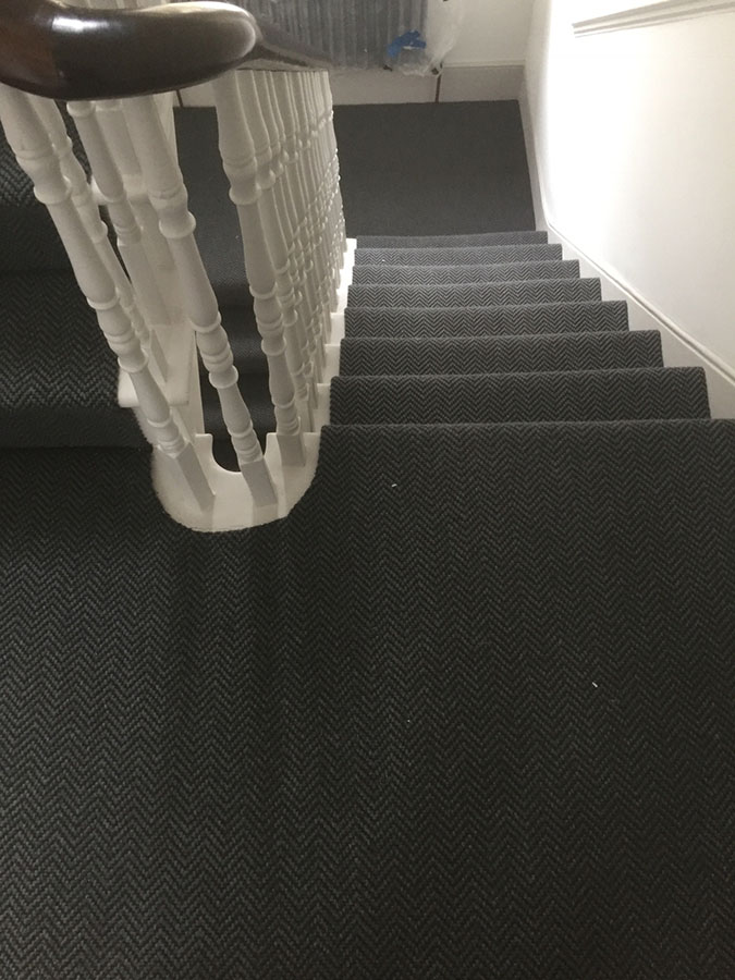 portfolio carpets grey-sisal-carpet-installation-finchley (4)