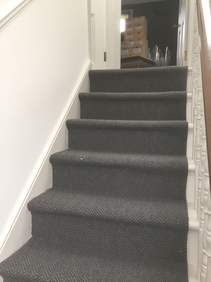 portfolio carpets grey-sisal-carpet-installation-finchley (8)