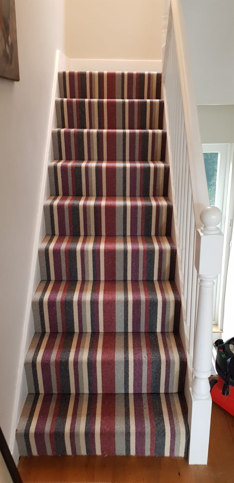 portfolio carpets multicoloured-stripe-carpet-stairs-docklands (6)