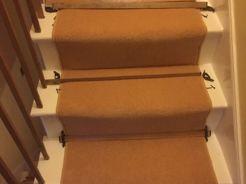 Carpet & Stairrods Installed in Knightsbridge, Stairrods UK, Subfloor Preparation, Home