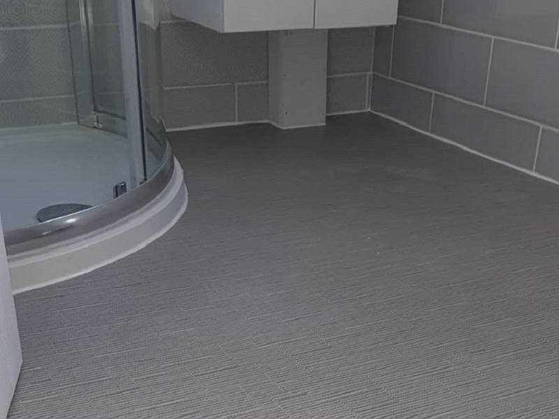 Amtico In Bathroom In Ealing - Luxury Vinyl Tile (LVT) Flooring - Ealing - Residential