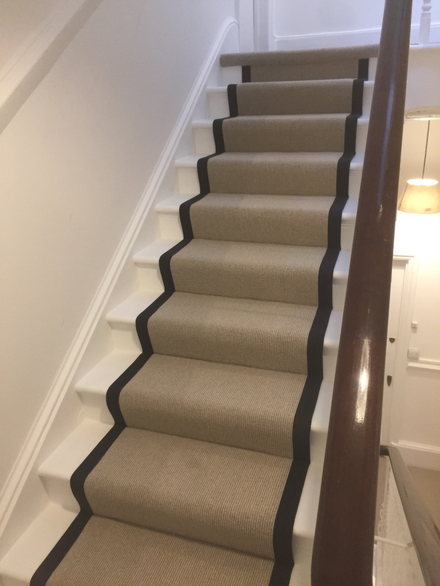 portfolio Carpet Runner With Black Binding Installed In Clerkenwell (8)