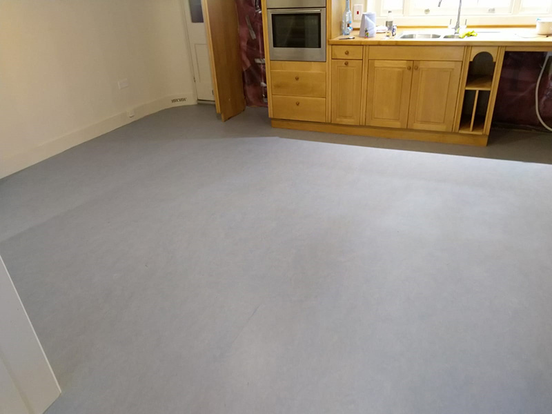 Marmoleum Flooring Installed in Swiss Cottage, Home