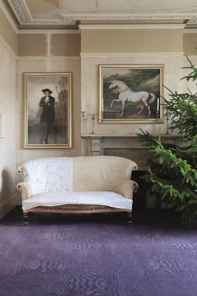 Brintons - Christmas Timorous Beasties Midnight Grain Du Bois, Carpet