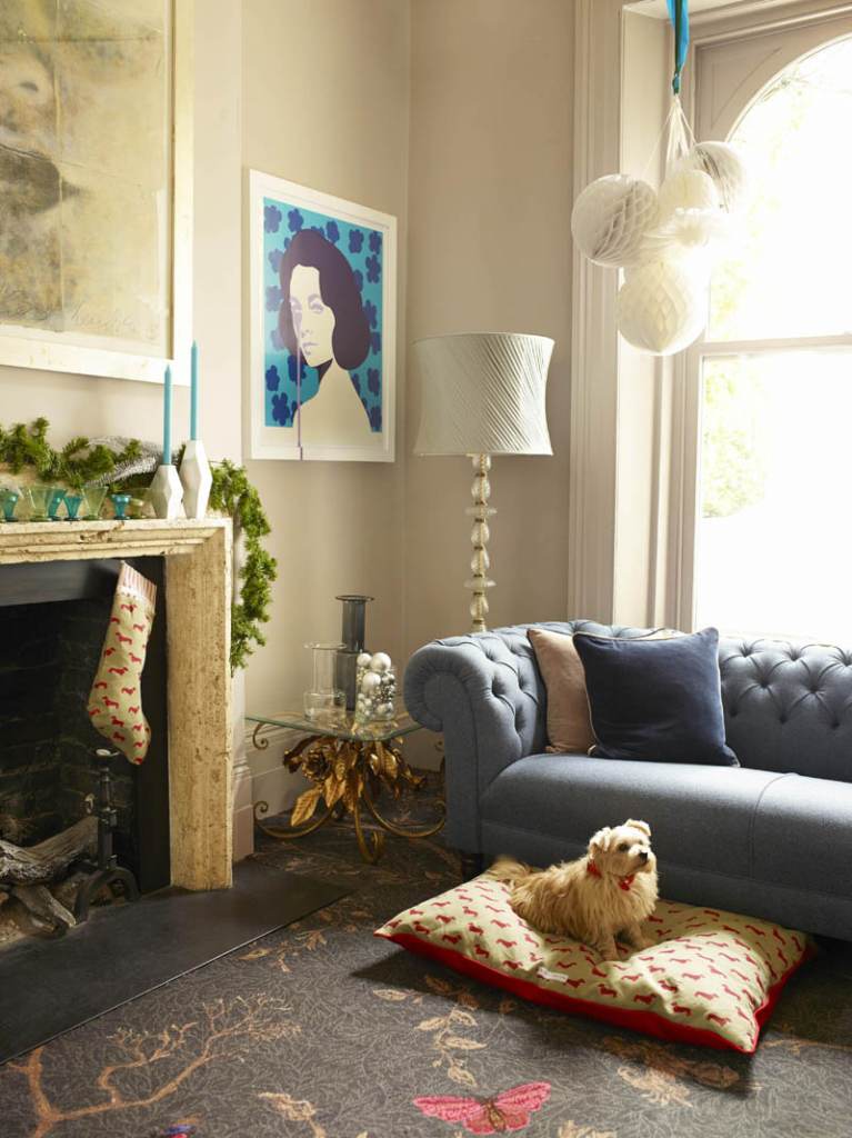 Brintons - Christmas Timorous Beasties Noir Ruskin Butterfly, Carpet