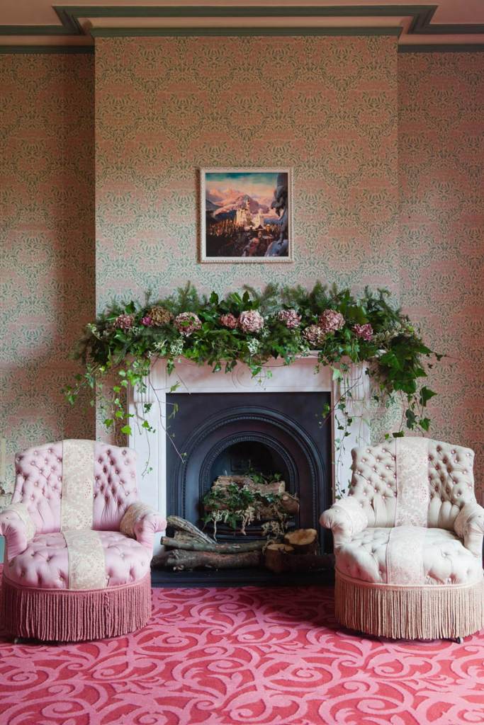 Brintons - Christmas Timorous Beasties Ruby Atholl Gardens, Carpet