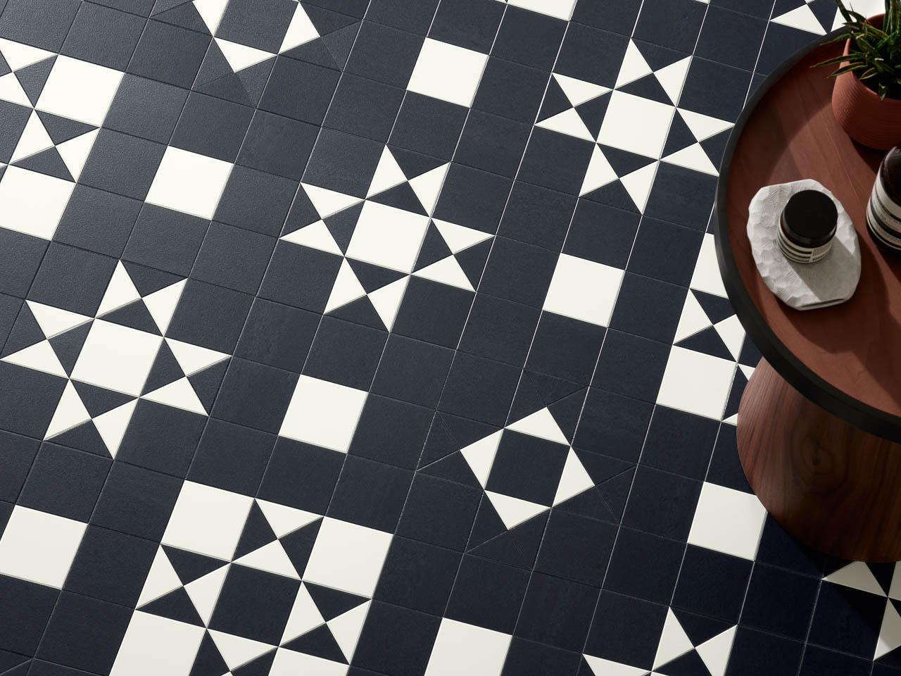 3 New Black And White Geometric Floors From Amtico Décor