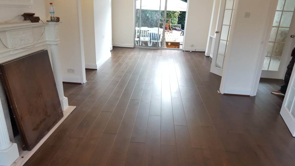 Dark Wood Floor Installed in Richmond, Home