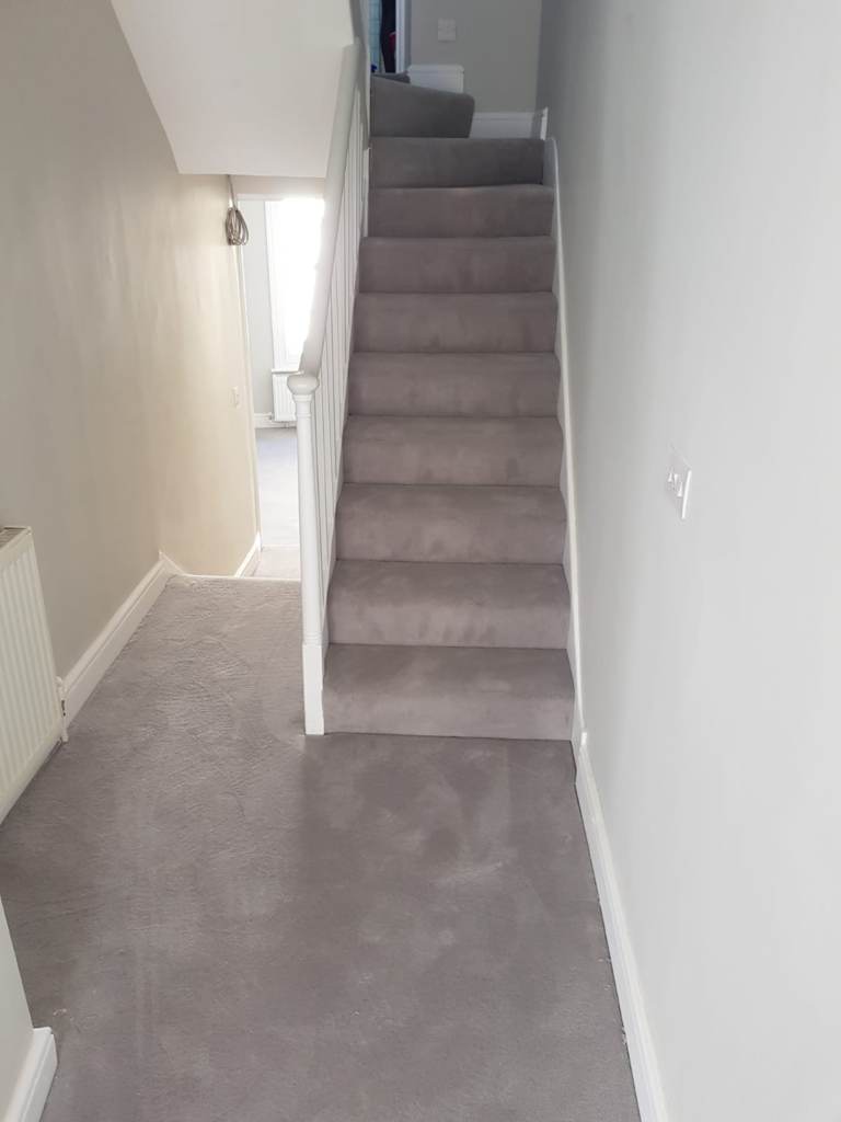 Grey Carpet Installed in Balham, Home