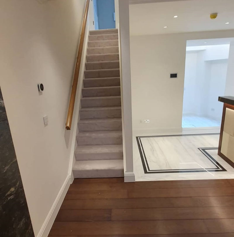 White Stair Carpet Runner in Kilburn, Home
