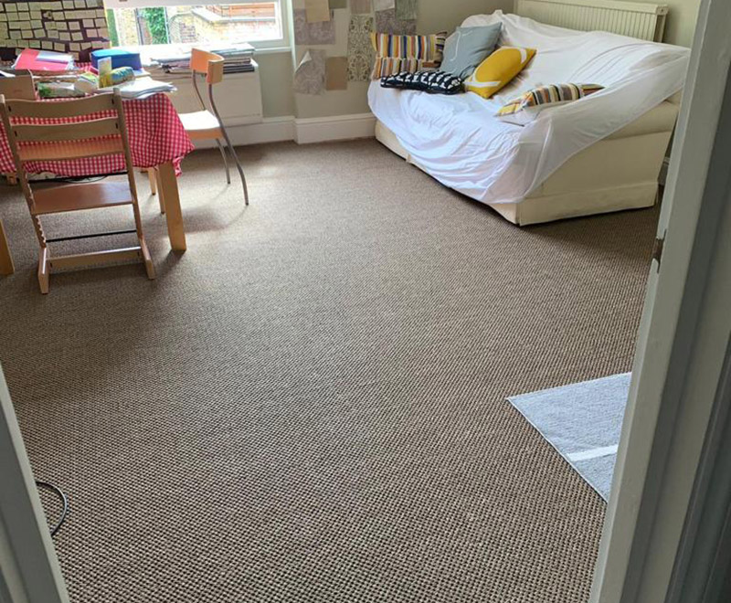 Kersaint Cobb Sisal Carpet Installed in Mayfair, Home, overview