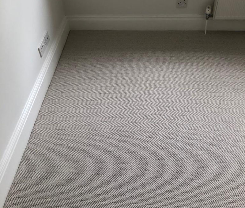 Wool Herringbone Carpet Installation in Richmond, Home, overview