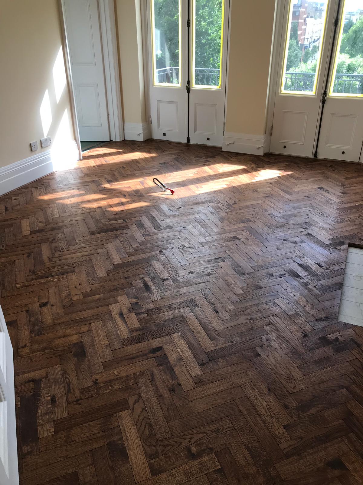 portfolio hardwood flooring distressed-wood-block-flooring-southwark (24)